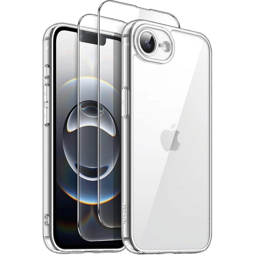 SmartUP Handyhülle + 2X Schutzglas für iPhone 17e Display Panzerglas Panzerfolie Case 9H 6,1 Zoll, kompletter Rundumschutz, MagSafe-Technologie
