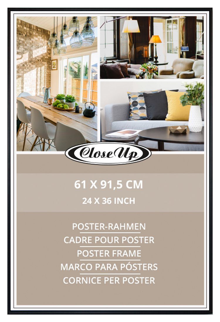 Close Up Bilderrahmen Posterrahmen 61 x 91,5 cm schwarz, 3er Set günstig online kaufen
