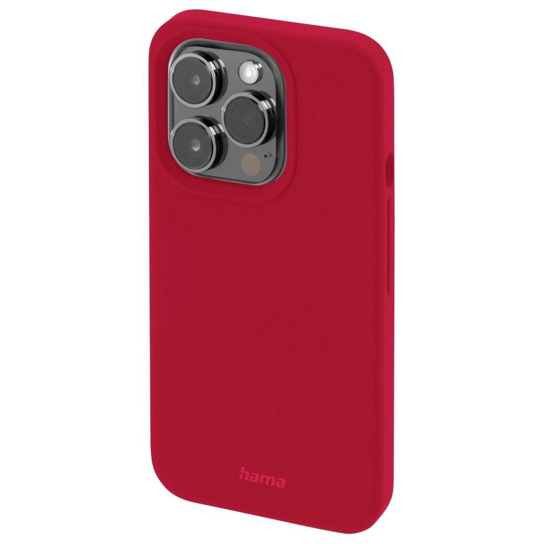 Feel Cover PRO Smartphone-Hülle Finest MagCase Hama f. iPhone Smartphonehülle Apple 14 Pro rot
