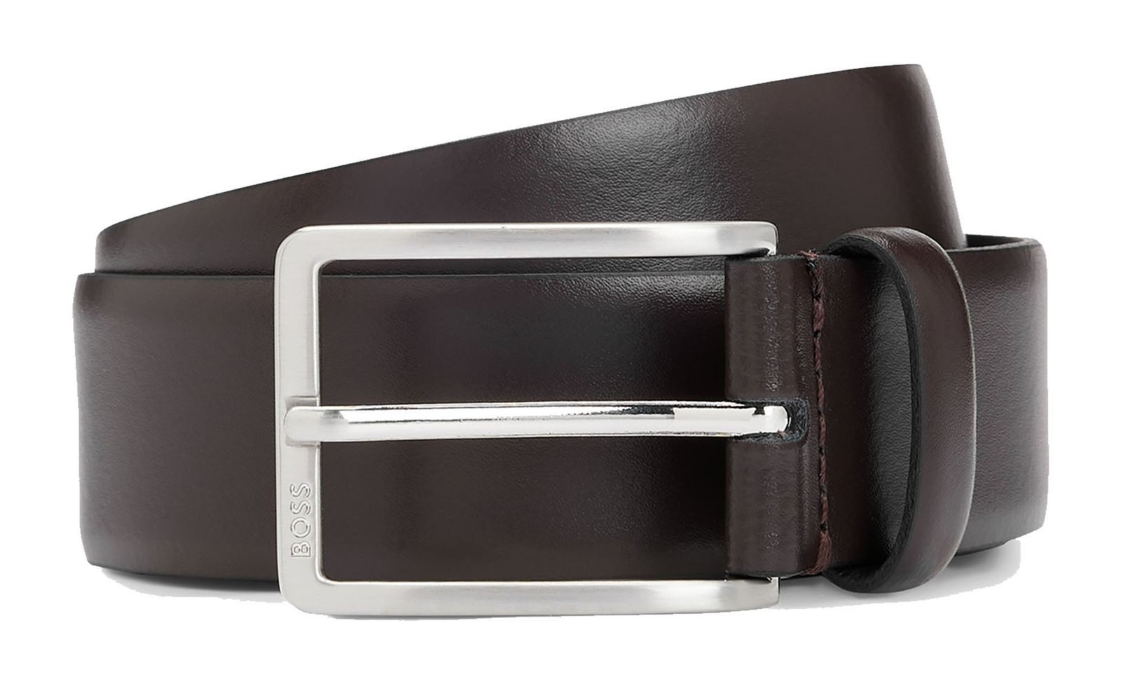 BOSS Ledergürtel Erman-L Sz35 Leather Belt aus echtem Rindsleder günstig online kaufen