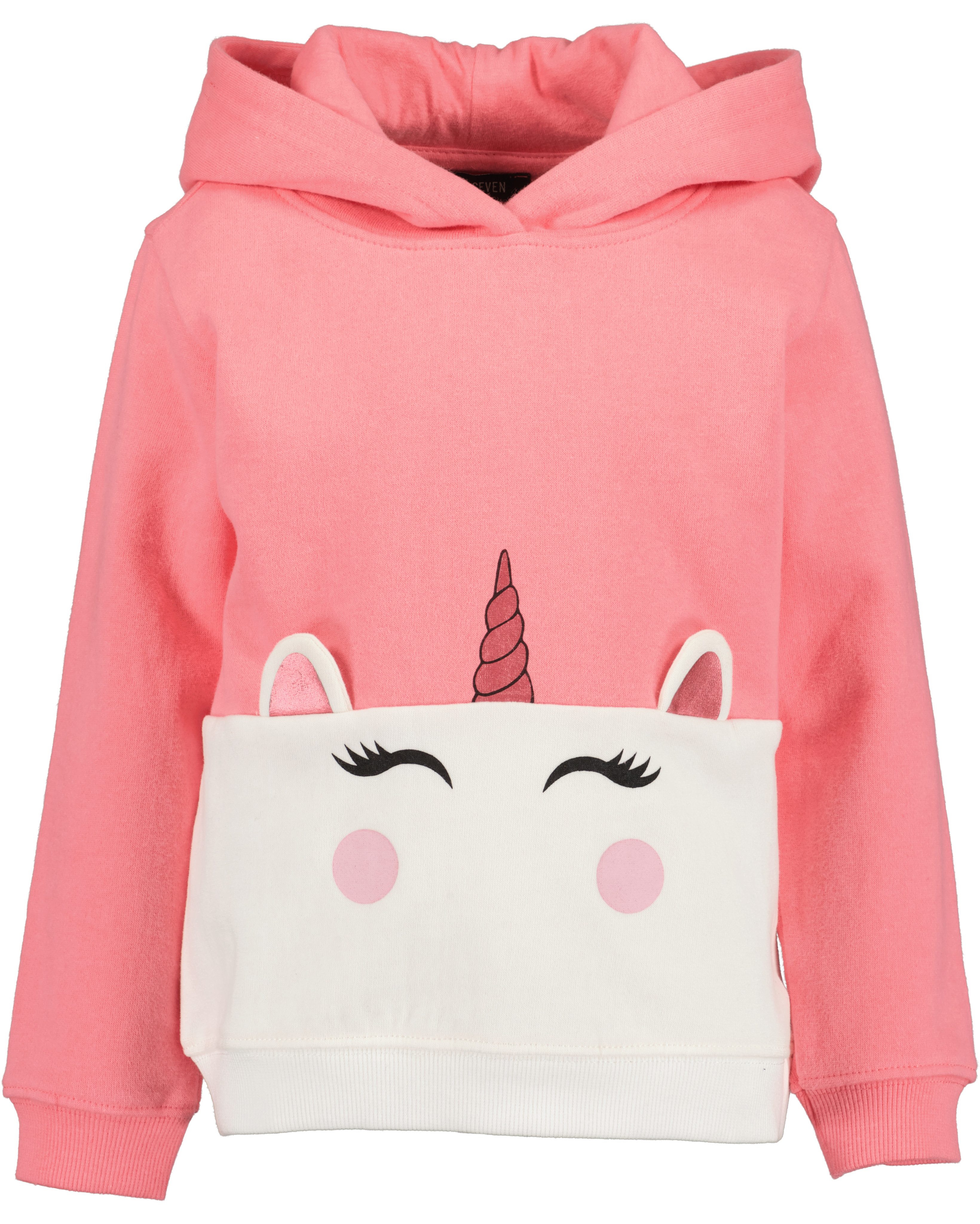 Blue Seven Kapuzensweatshirt mit süßem Einhorn-Motiv mit bewegter Applikation – Bild 3 von 5