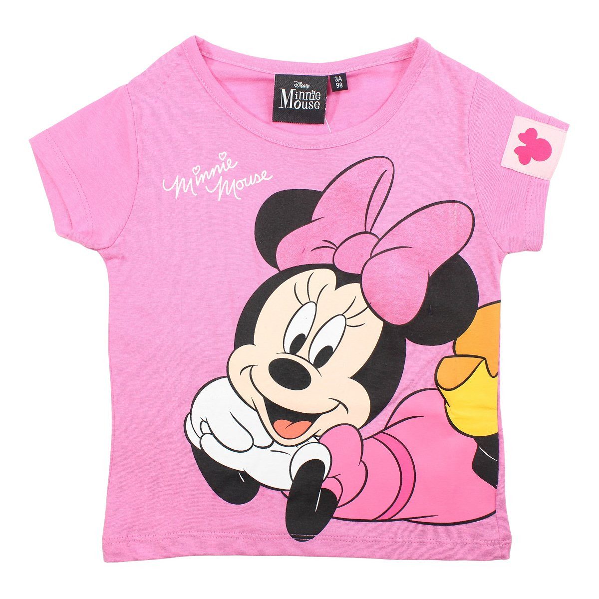Disney Print-Shirt Disney Minnie Maus Mädchen Kinder T-Shirt Gr. 98 bis 128 reine Baumwolle