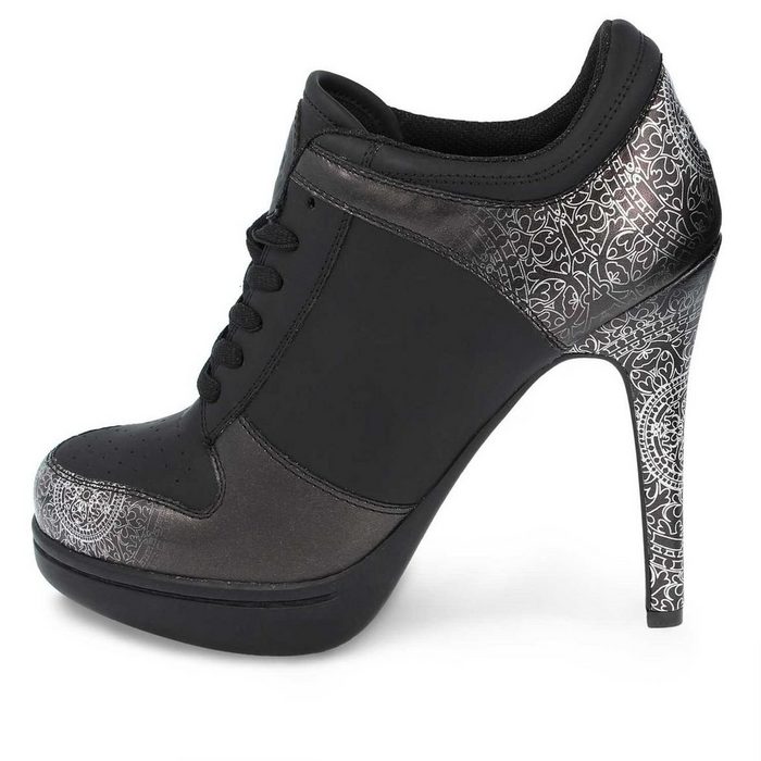 Missy Rockz BLACK MANDALA 2.0 black / silver High-Heel-Stiefelette Absatzhöhe: 10 5 cm