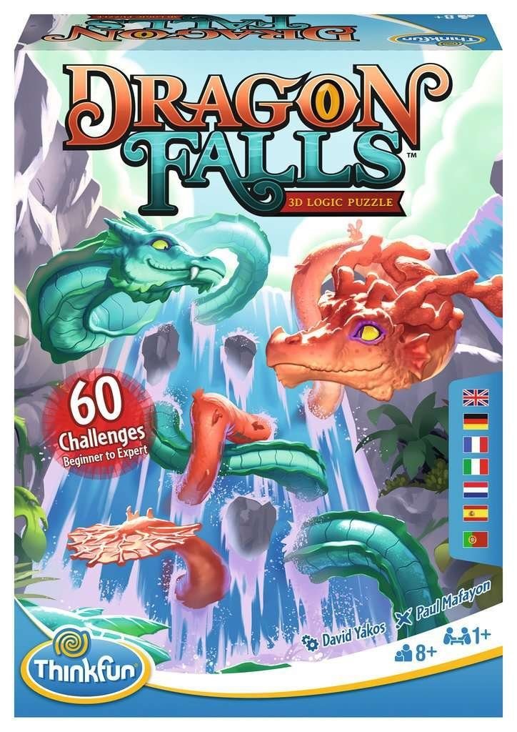 Ravensburger Spiel, ThinkFun - Dragon Falls 3D Logikspiel ab 1 Spieler ab 8 Jahre