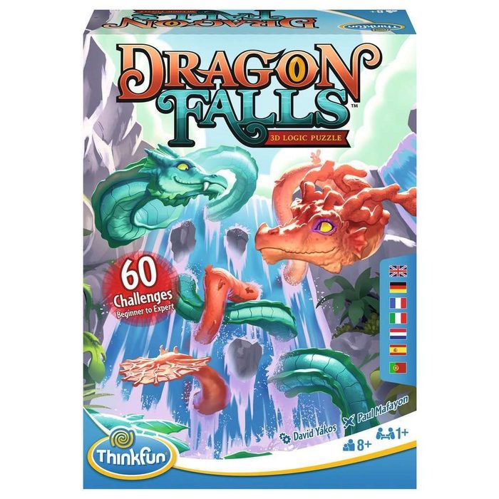 Ravensburger Spiel ThinkFun - Dragon Falls 3D Logikspiel ab 1 Spieler ab 8 Jahre