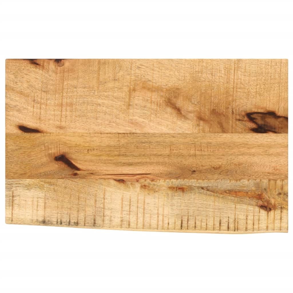 vidaXL Tischplatte Tischplatte 50x20x2,5 cm Baumkante Massivholz Raues holz (1 St)