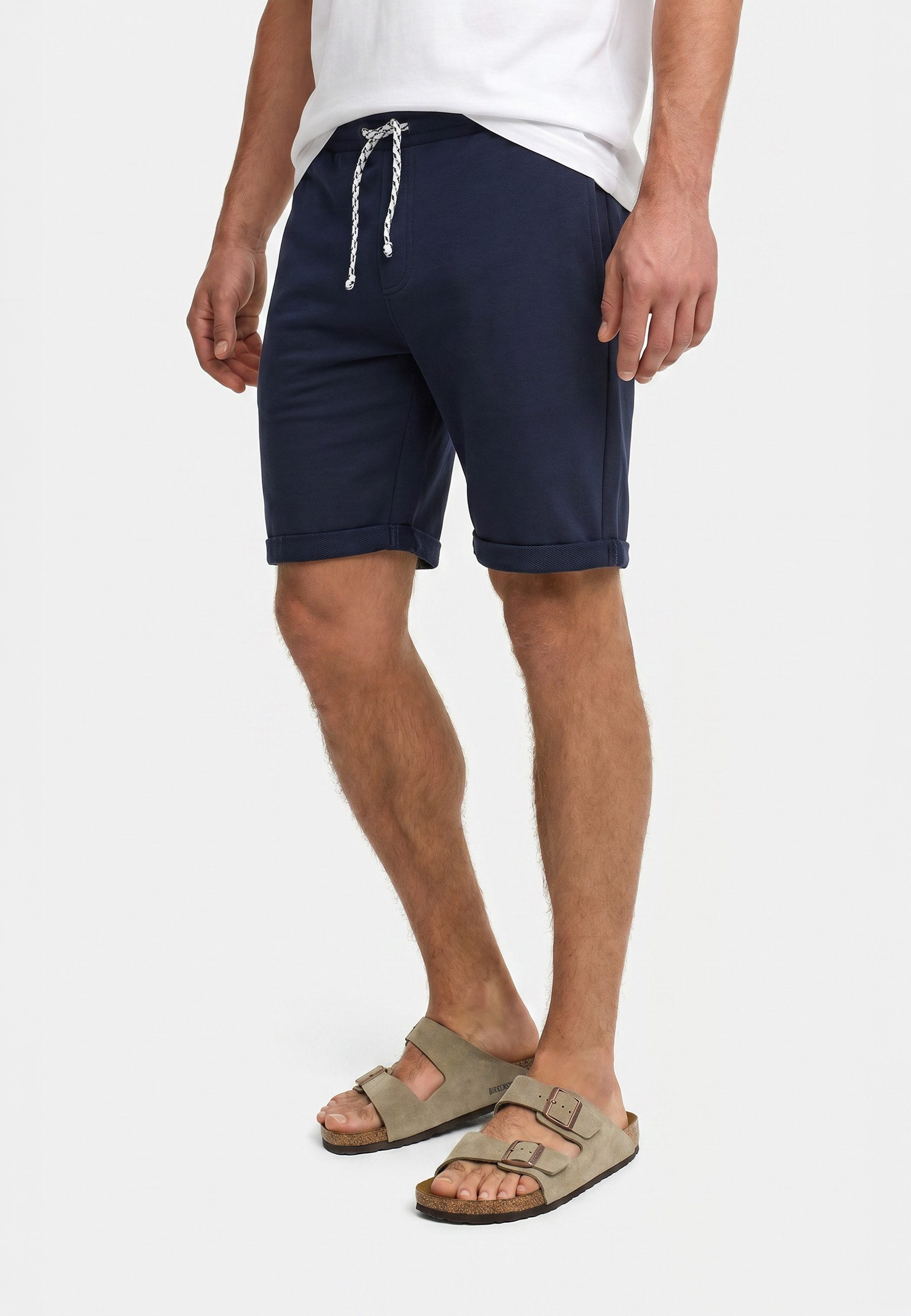 INDICODE Sweatshorts Herren Aldrich Sweat Shorts Herrenshorts elastischer Bund mit Kordelzug