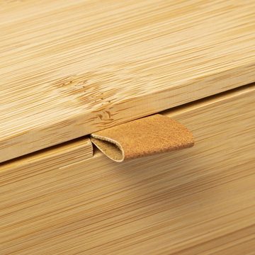 MF Schubladenbox JOGGY Bambus Schreibtisch Organizer mit 3 Schubladen, Nachhaltiges Material