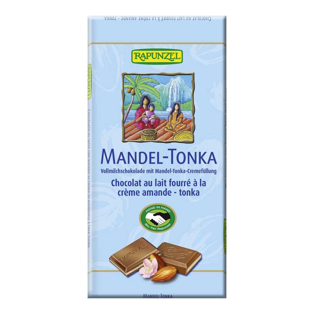 Rapunzel Schokolade Vollmilchschokolade - Mandel-Tonka 100g
