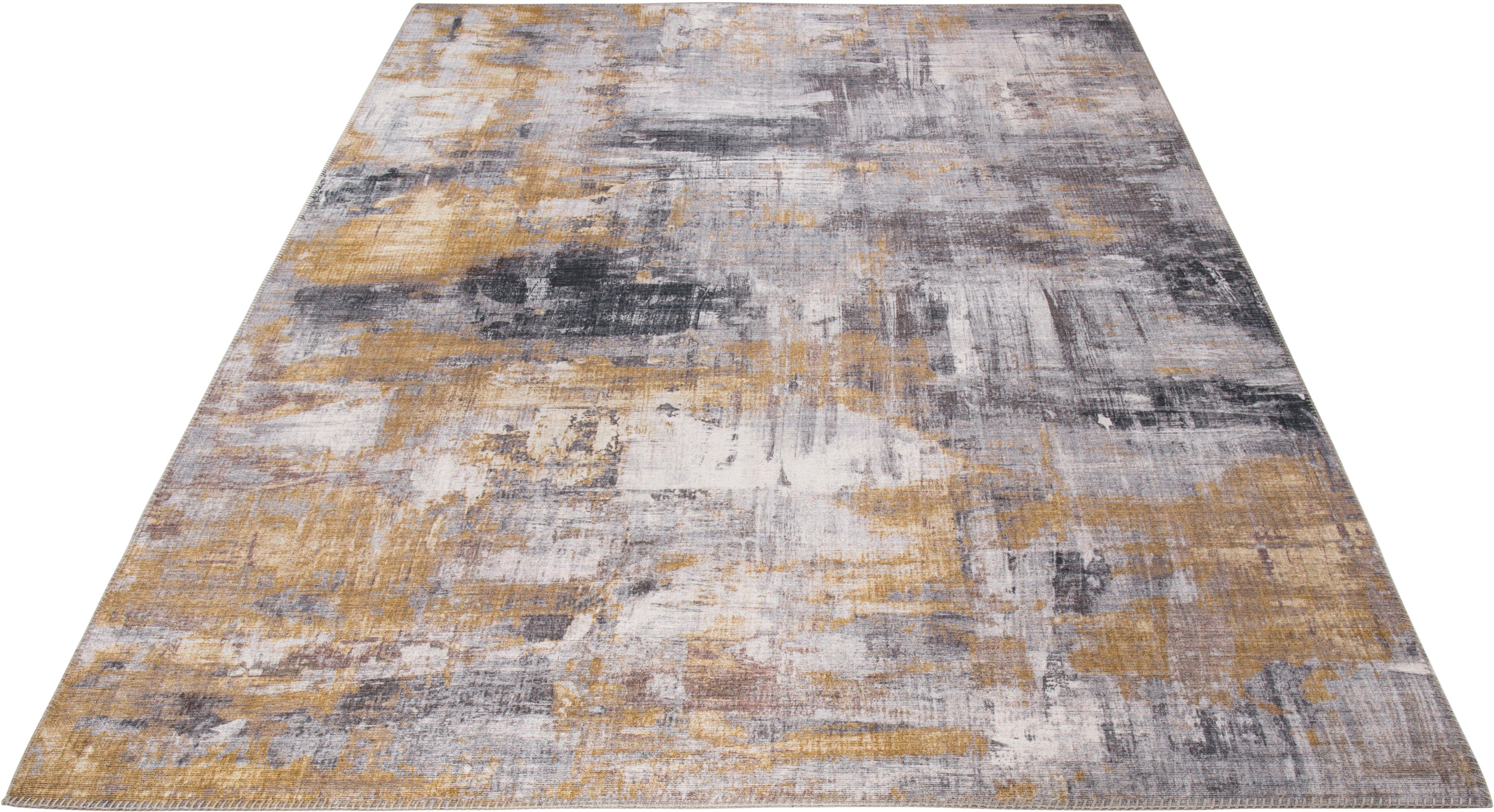 Teppich Prima, LUXOR living, rechteckig, Höhe: 7 mm, Kurzflor, bedruckt,  modernes Design, auch als Läufer erhältlich, mit einer Größe von 80 x 150 cm