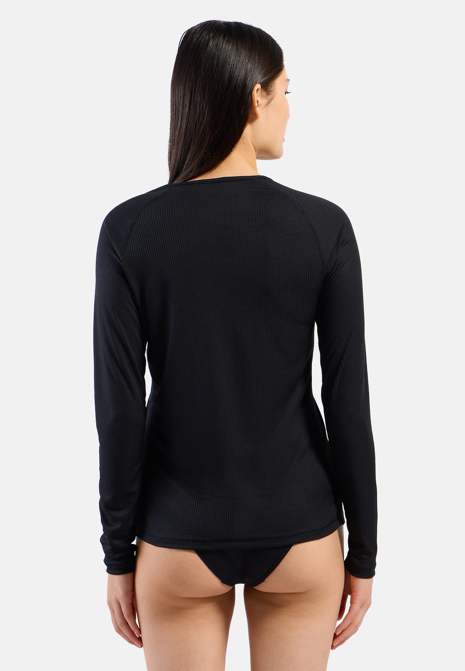 Odlo Funktionsshirt BL TOP crew neck l/s-ACTIVE LIGHT atmungsaktives Funktionsshirt, schnell trocknend, elastische Qualität