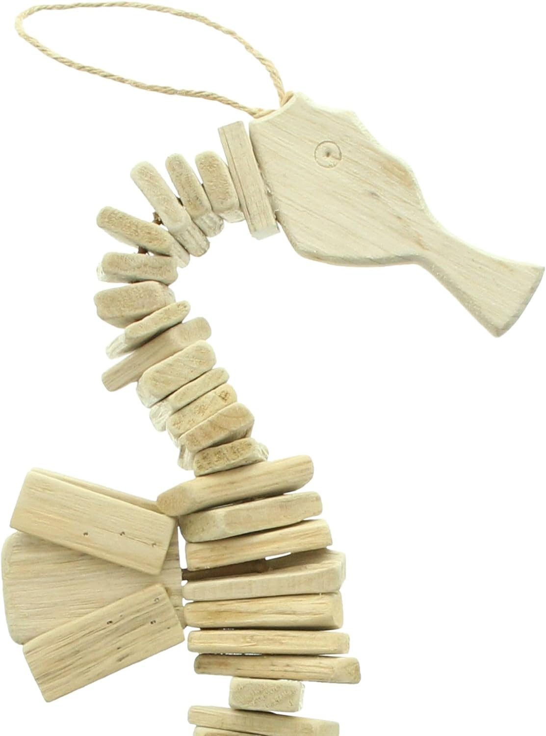 Dekoleidenschaft Dekohänger "Seepferdchen" aus Treibholz, 45 cm hoch, Hängedeko, Türdeko, Wanddeko, Fensterdeko, Deckenahnhänger, Fensterhänger, Dekoanhänger, Holzdeko