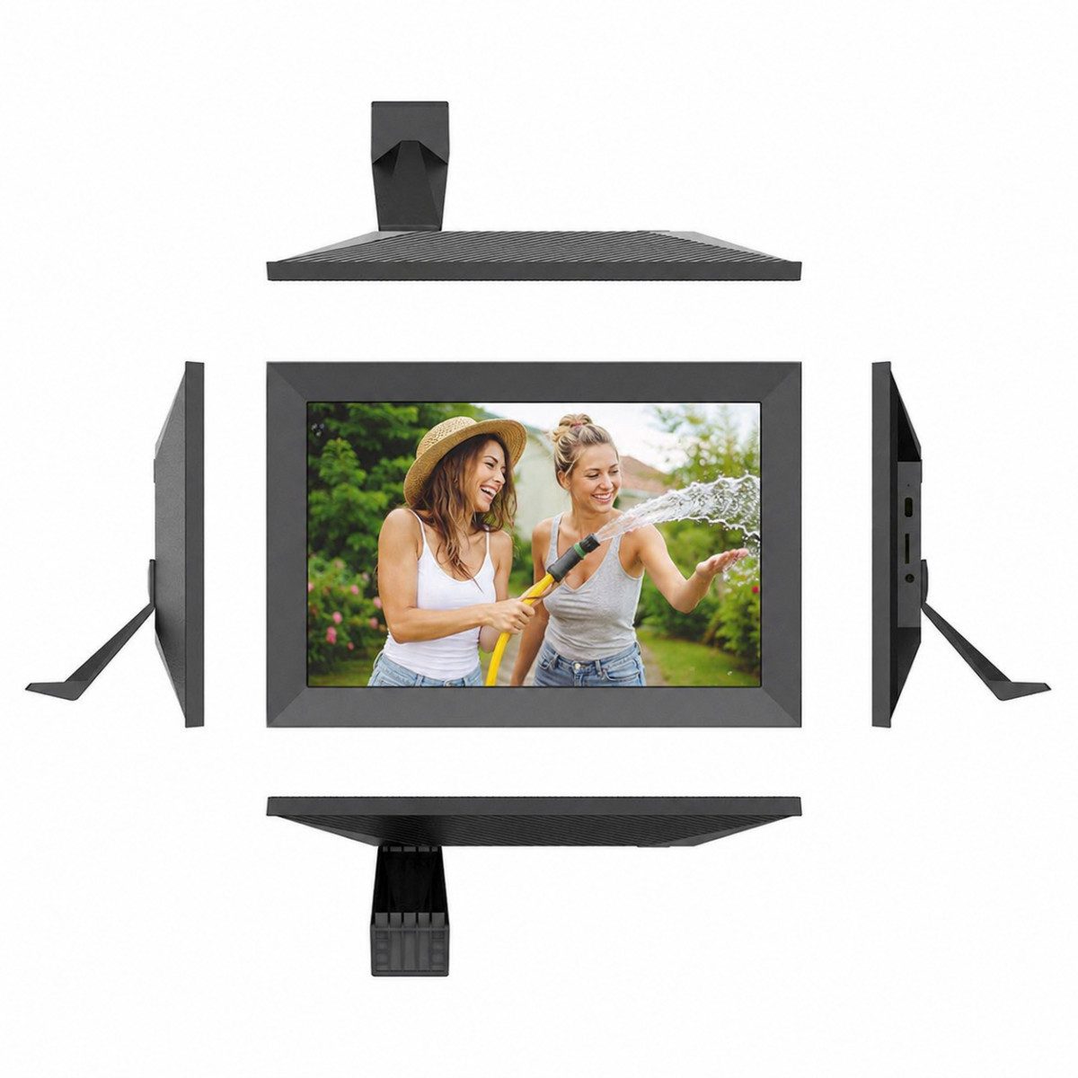 Wozinsky WRC-32 Digitaler Bilderrahmen (1280 x 800 Pixel Pixel, 32 GB, 10,1 Zoll Bilderrahmen mit Frameo App und 32 GB)