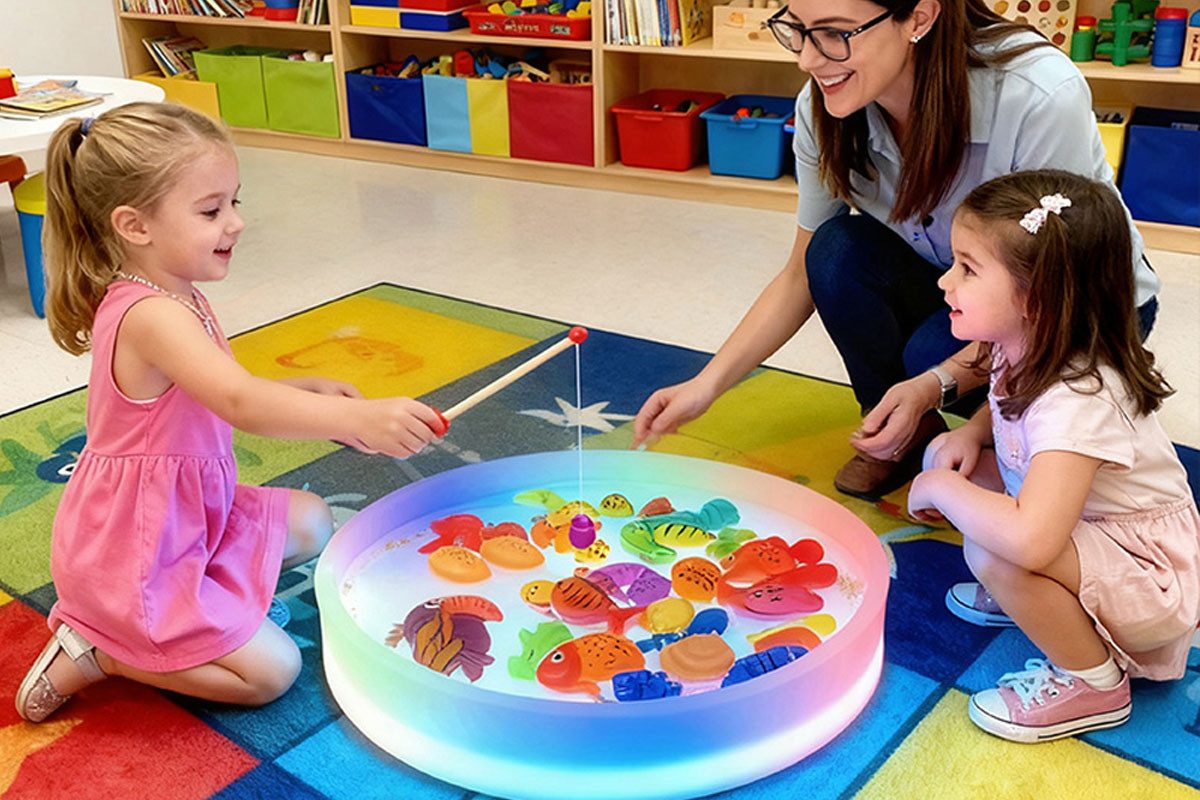AVANTGARDE Spieltisch LED Leuchttablett, (1-tlg)