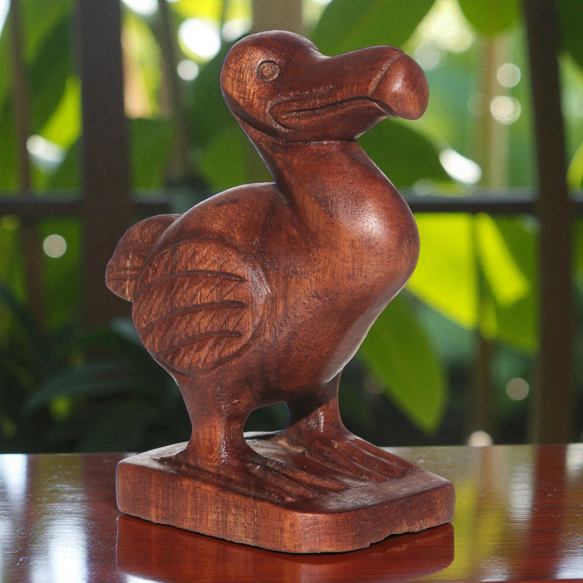 Wogeka Tierfigur Dodo Holz-Figur Dekoration Vogel Tier günstig online kaufen