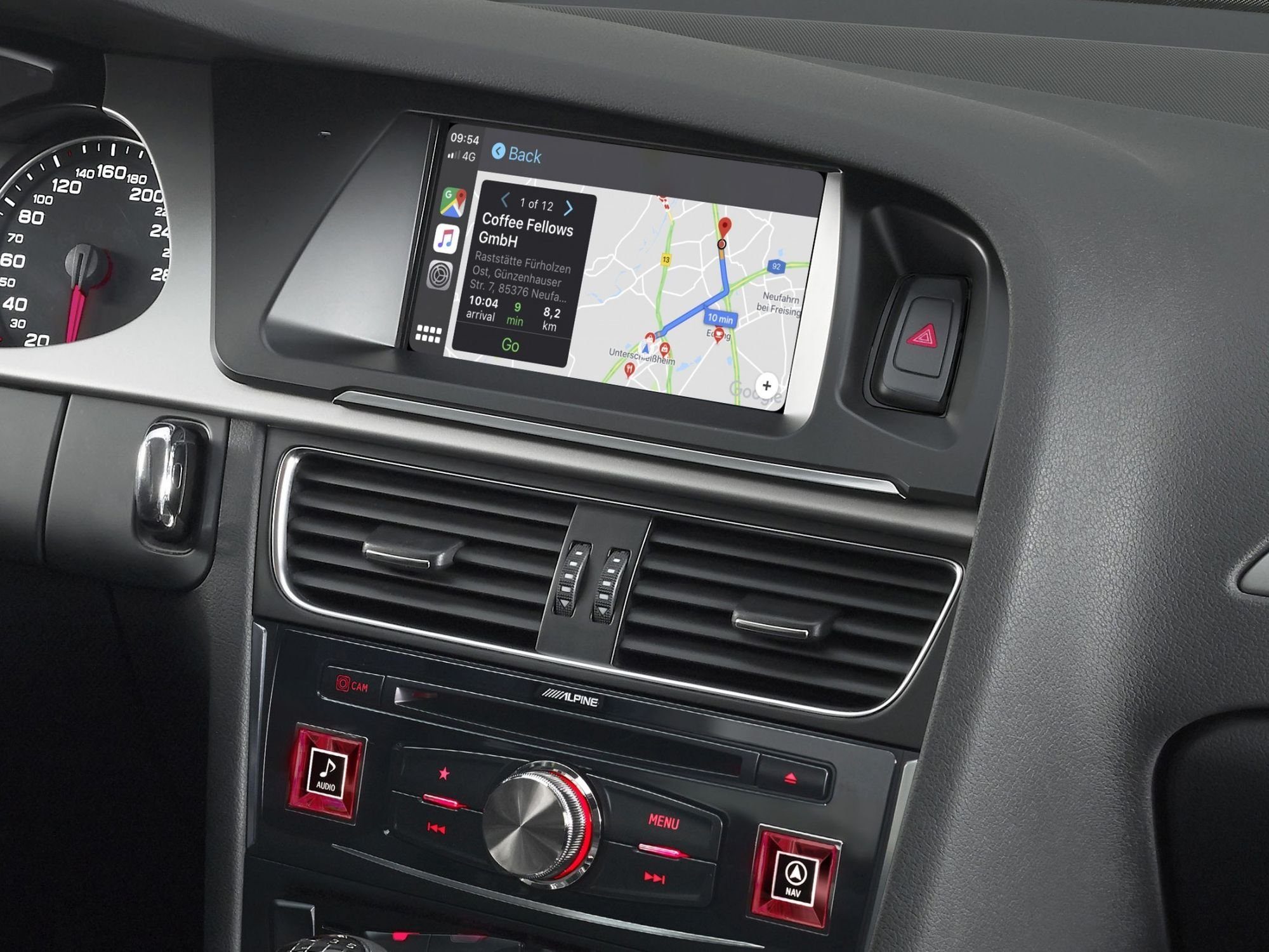 Auto ALPINE Premium-Infotainment-Audi Navi X703D-A4 A4 CarPlay Android Autoradio 7-Zoll