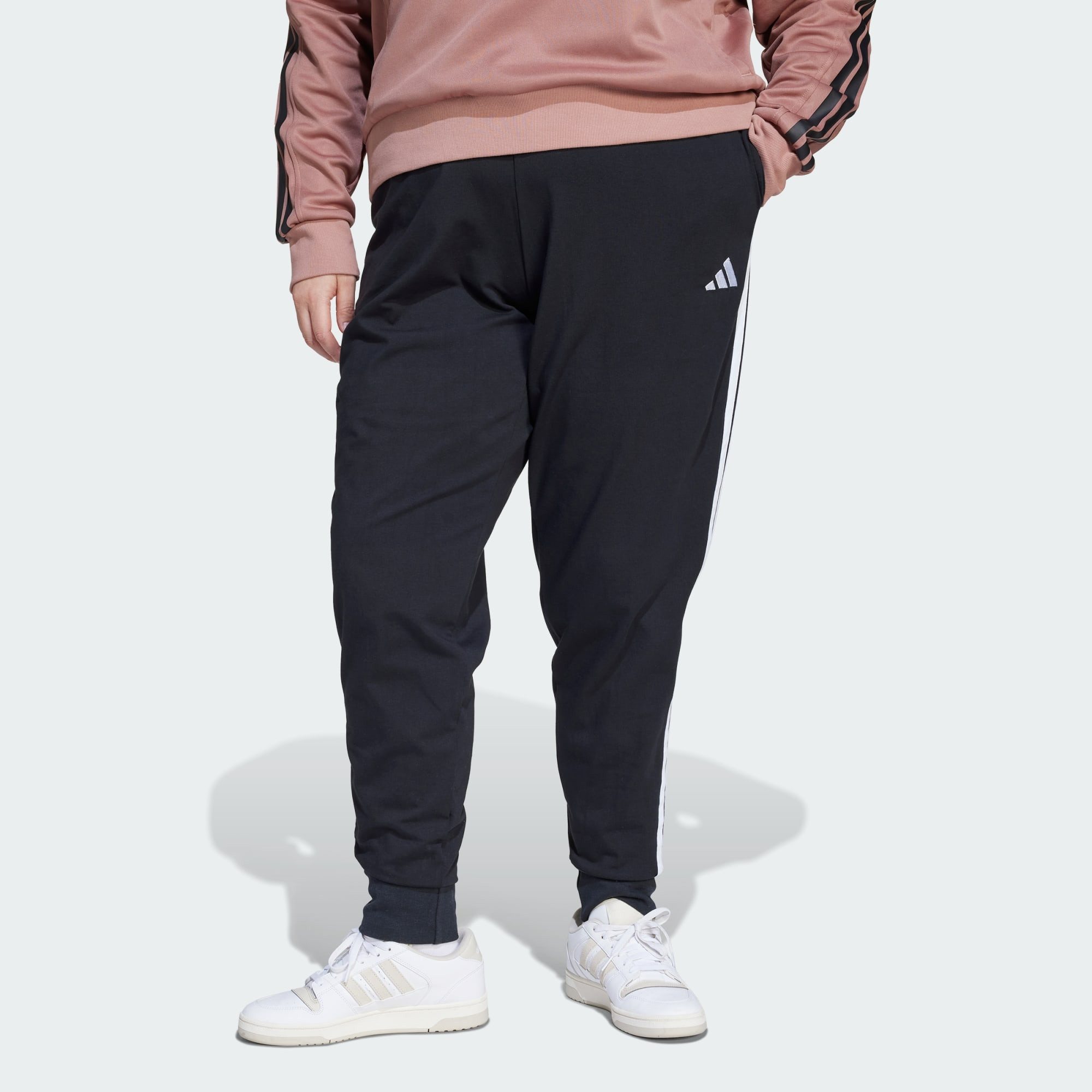 adidas Sportswear Jogginghose ESSENTIALS 3-STREIFEN JOGGER-HOSE (GROSSE GRÖSSEN) (1-tlg)