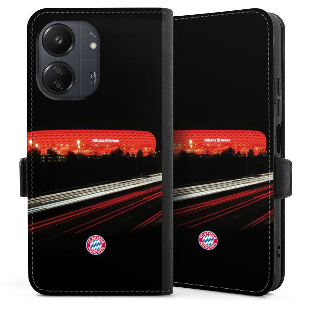 DeinDesign Handyhülle FC Bayern München FCB Stadion FC Bayern München Allianz Arena, Xiaomi Redmi 13C 4G Hülle Handy Flip Case Wallet Cover