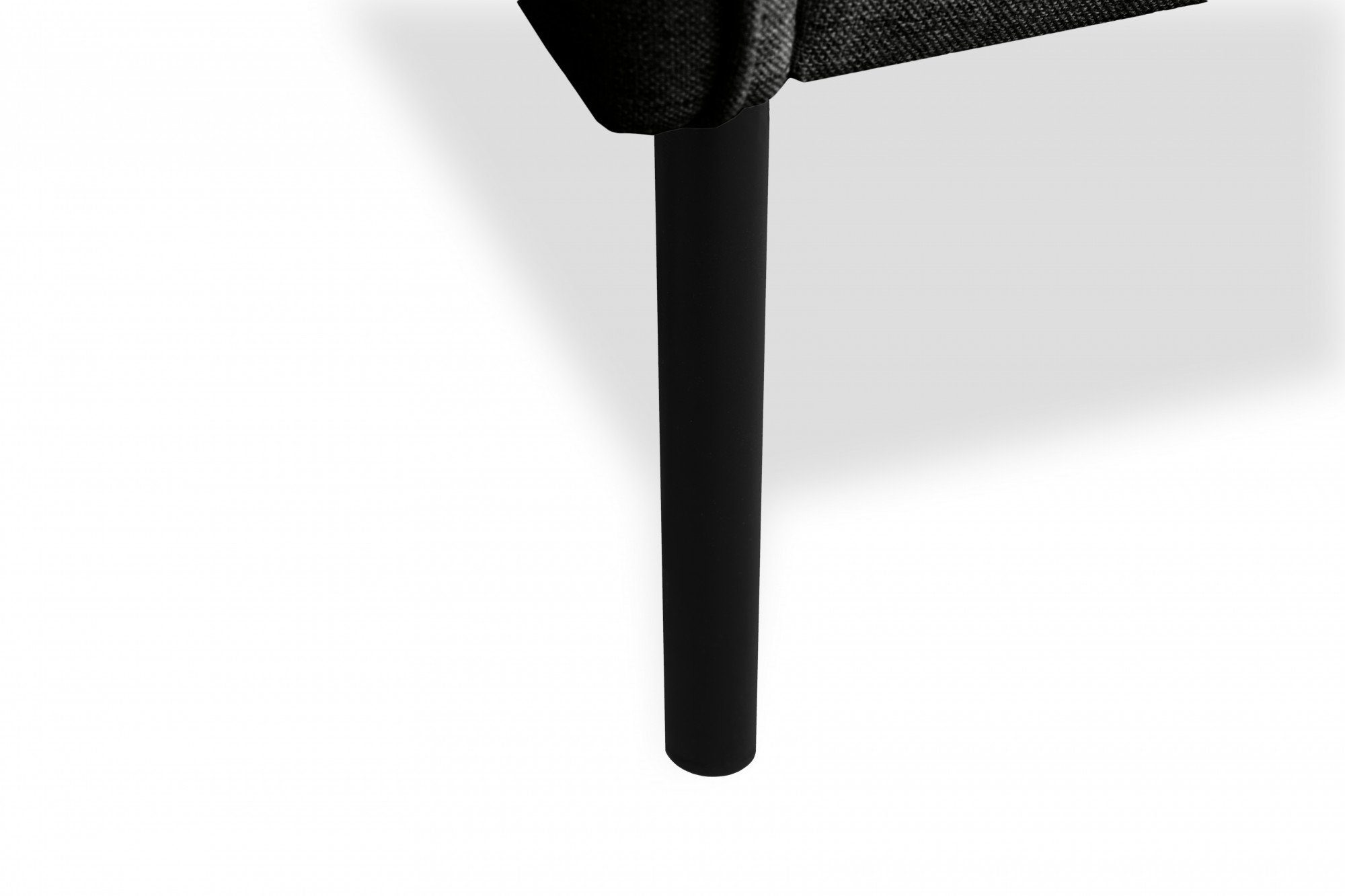 minimalistisches andas 3-Sitzer Skalle, Metallfüßen schlanken auf Design