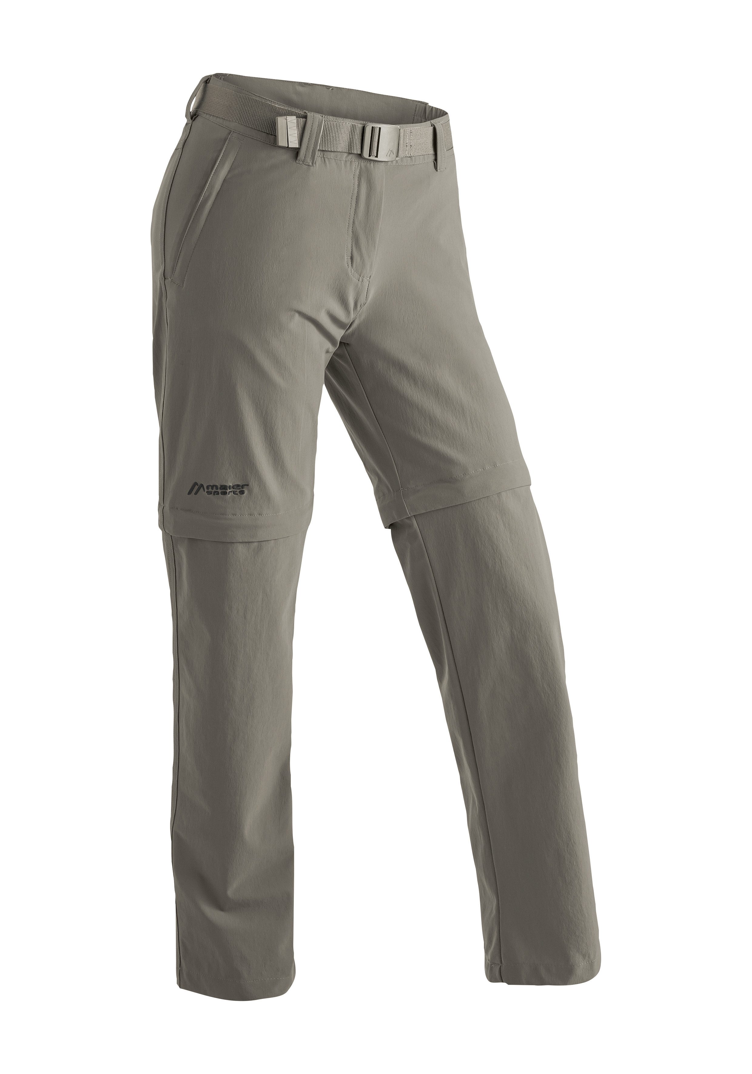 Maier Sports Outdoorhose Nata 2 Damen Zip-Off Wanderhose, atmungsaktive Trekkinghose, Regular Fit