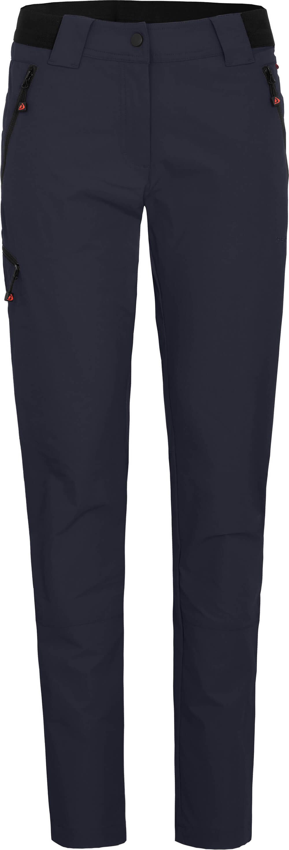 Bergson Outdoorhose VIDAA COMFORT (slim) Damen Wanderhose, leicht, strapazierfähig, Kurzgrößen, Nacht blau