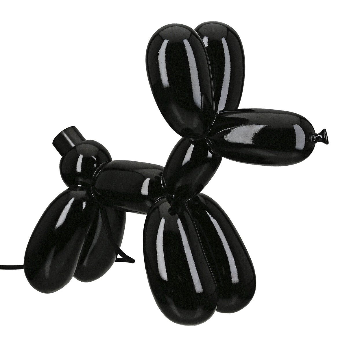 GILDE Schreibtischlampe Tischleuchte Ballonhund Elio in Weiß oder Schwarz mit LED Schriftzug, LED wechselbar – Bild 4 von 5