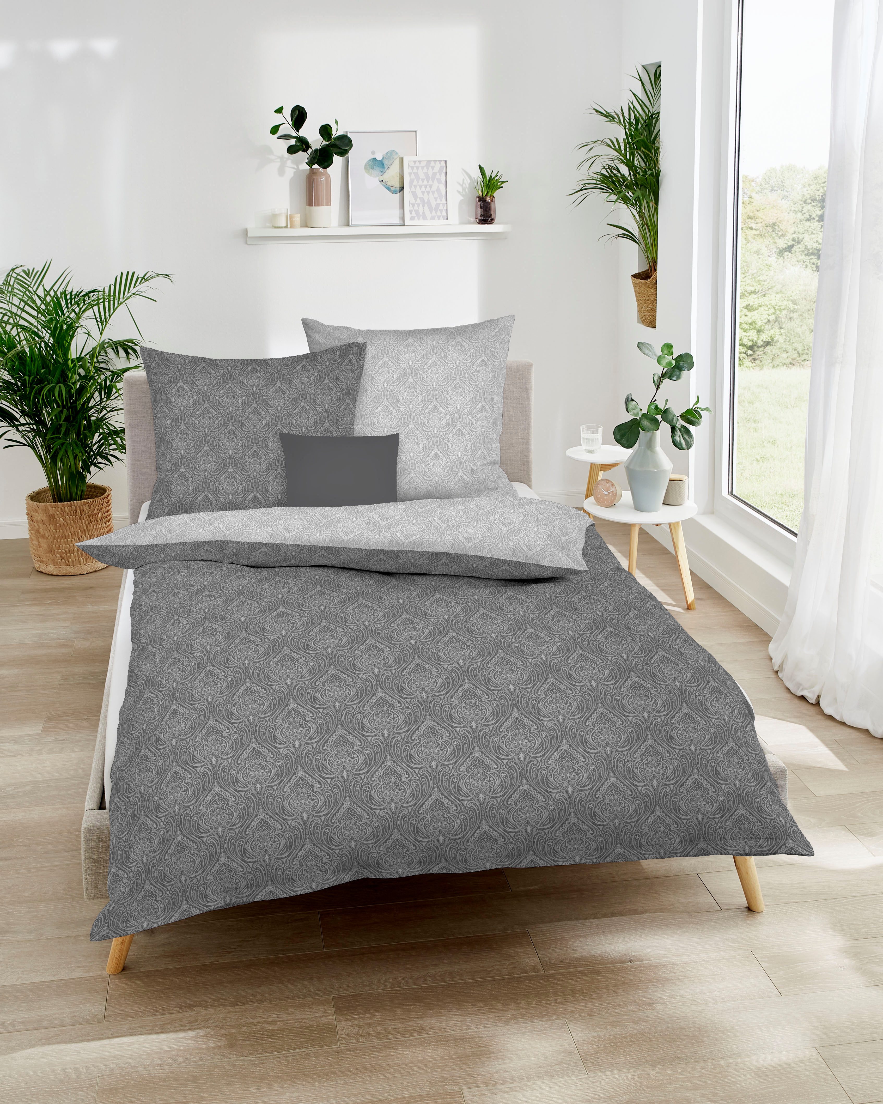 Kaeppel Wendebettwäsche La Ville, Mako-Satin, 2 teilig