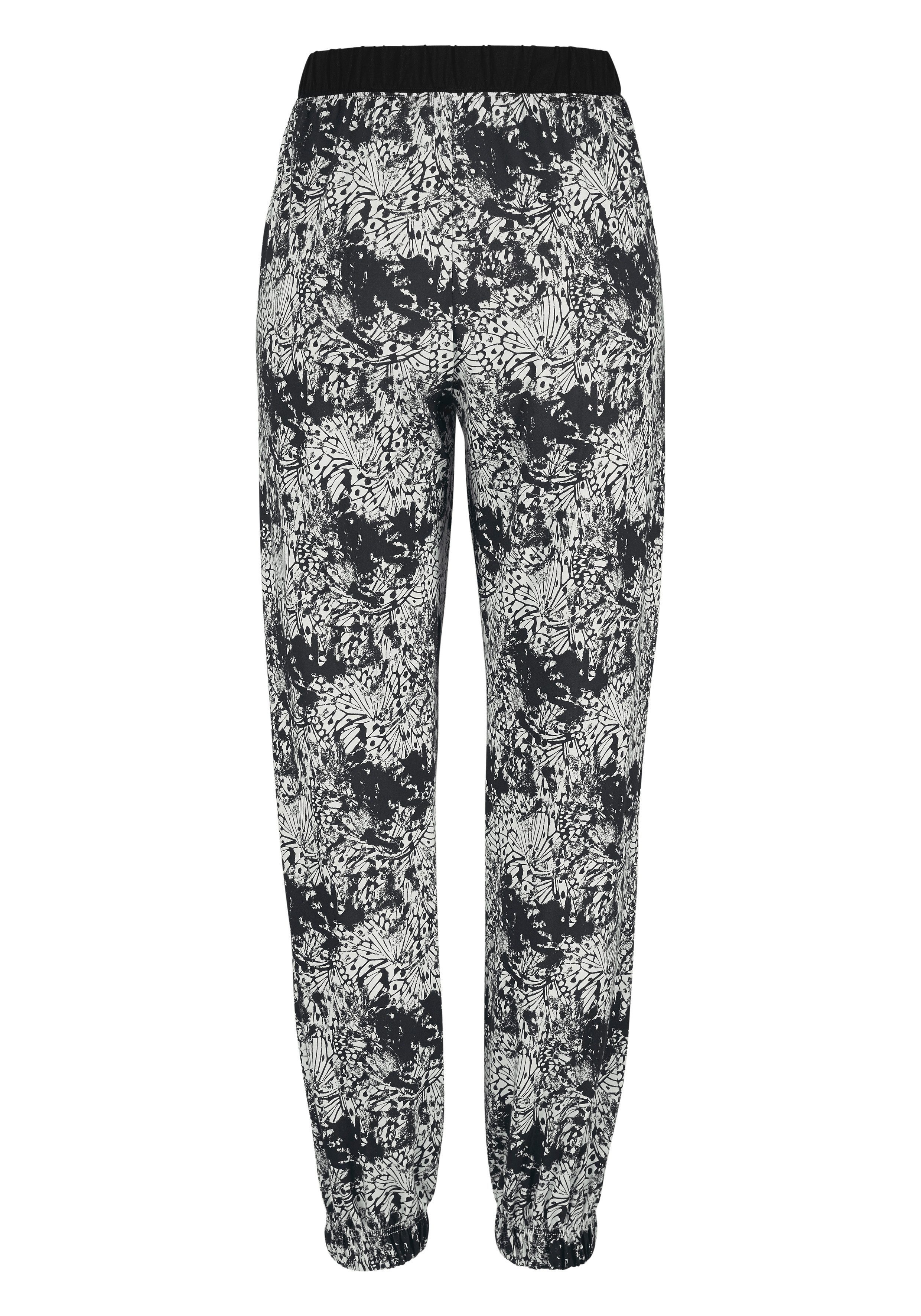 Buffalo Pyjama (Set, 2 tlg) gemusterte Hose mit Eingrifftaschen