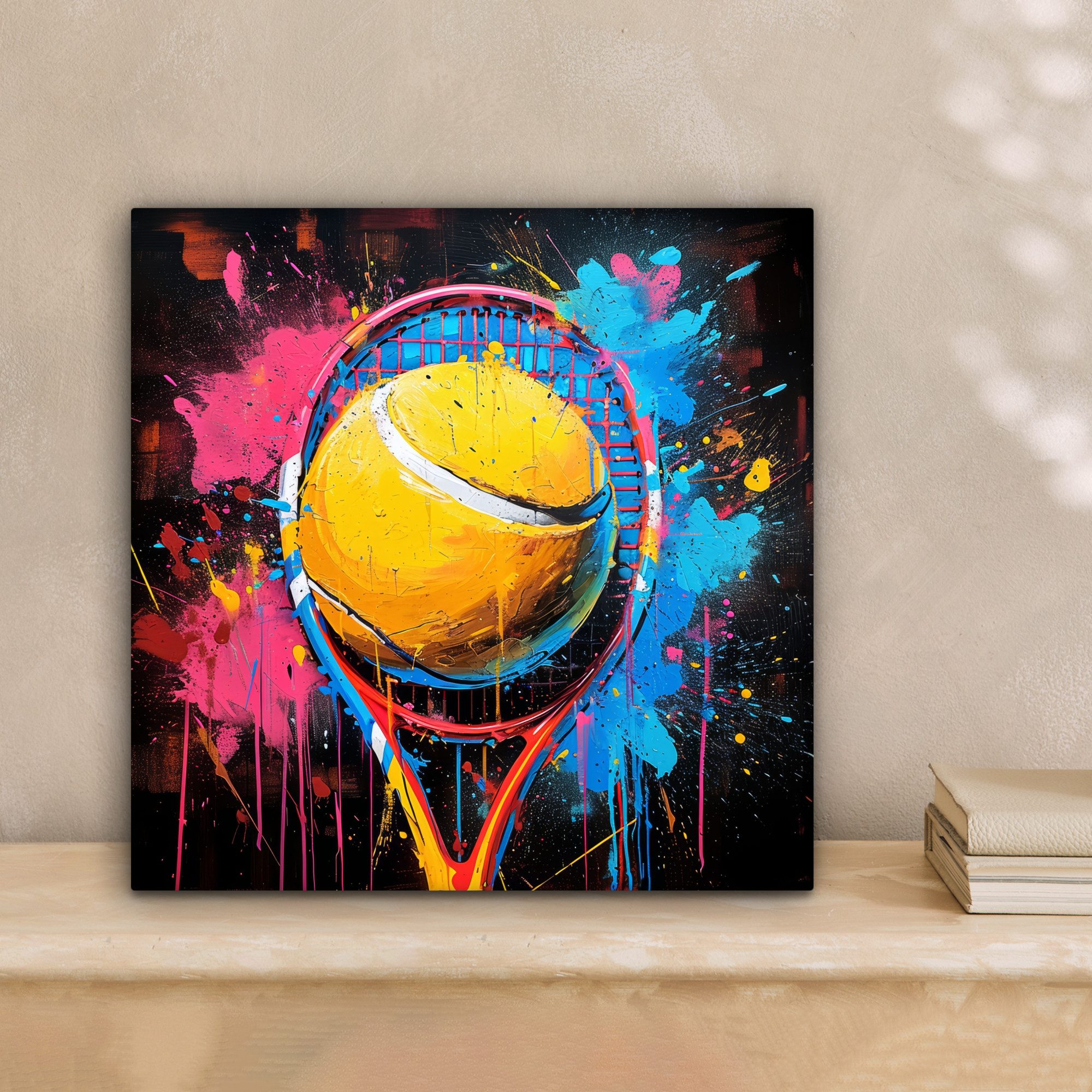 OneMillionCanvasses® Leinwandbild Graffiti - Tennis - Sport - Schläger, Fot günstig online kaufen