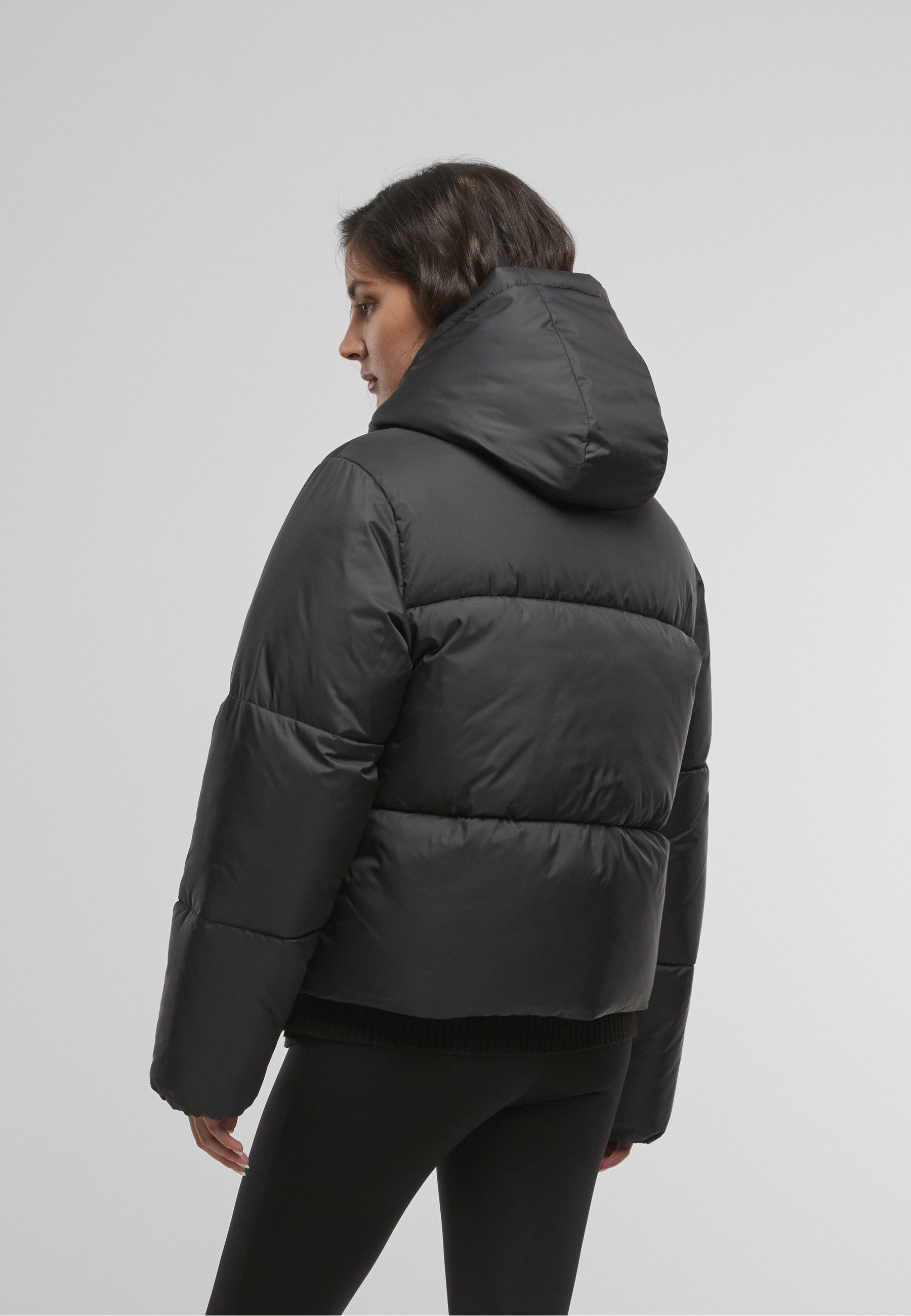 URBAN CLASSICS Winterjacke Urban Classics Ladies Hooded Collar Puffer Jacket (1-St)