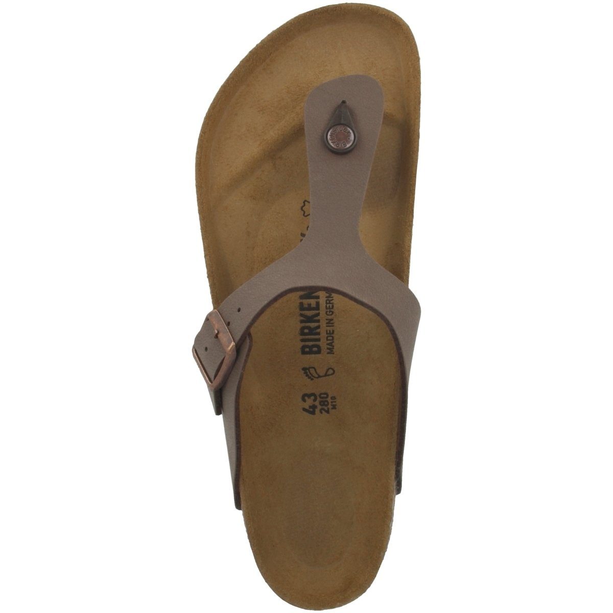 Birkenstock Gizeh Birko-Flor Nubuk normal Unisex Erwachsene Zehentrenner Sandalen, Sandaletten, Sommerschuhe, Badeschuhe, Zehentrenner