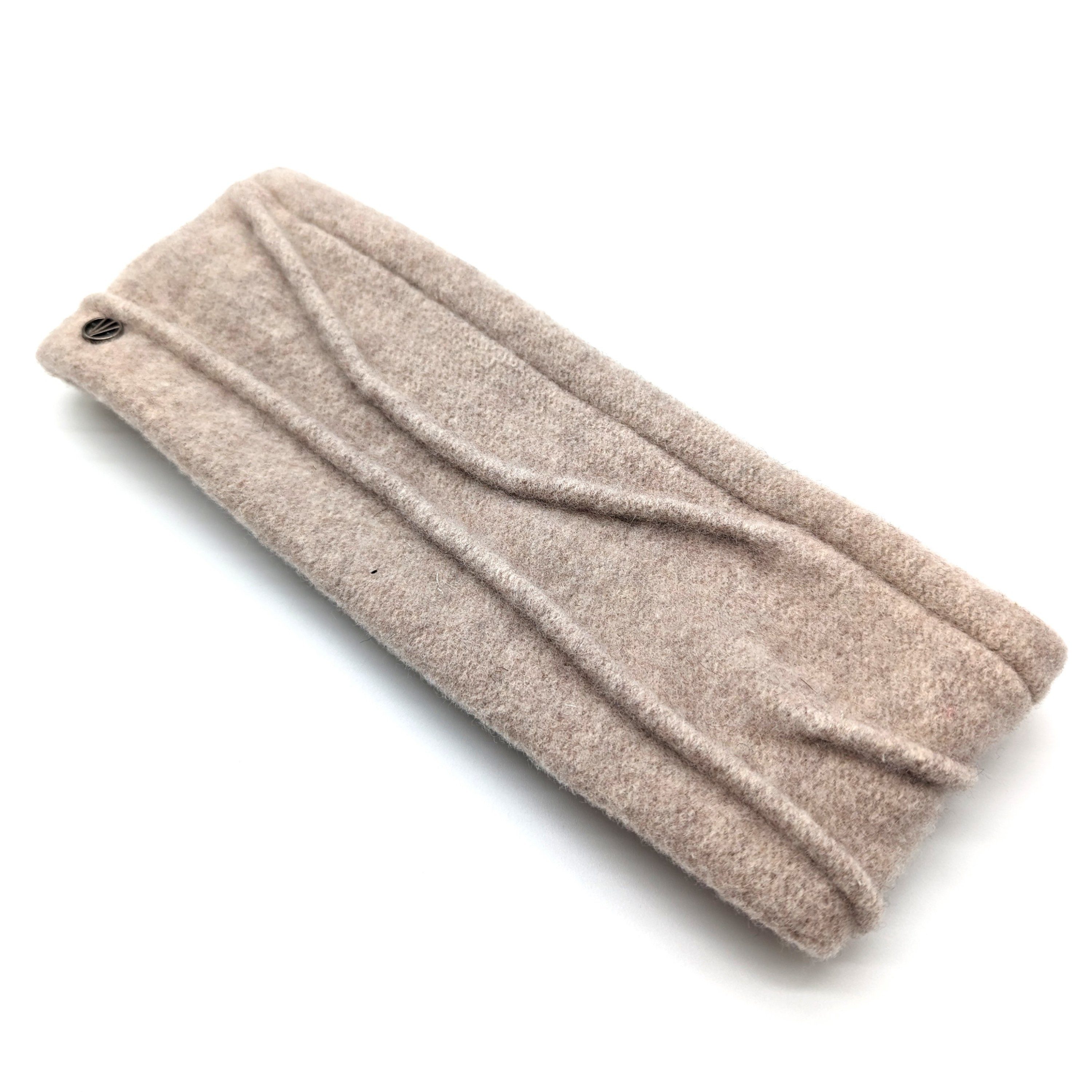 Loevenich Strickmütze Wollstirnband beige mel.