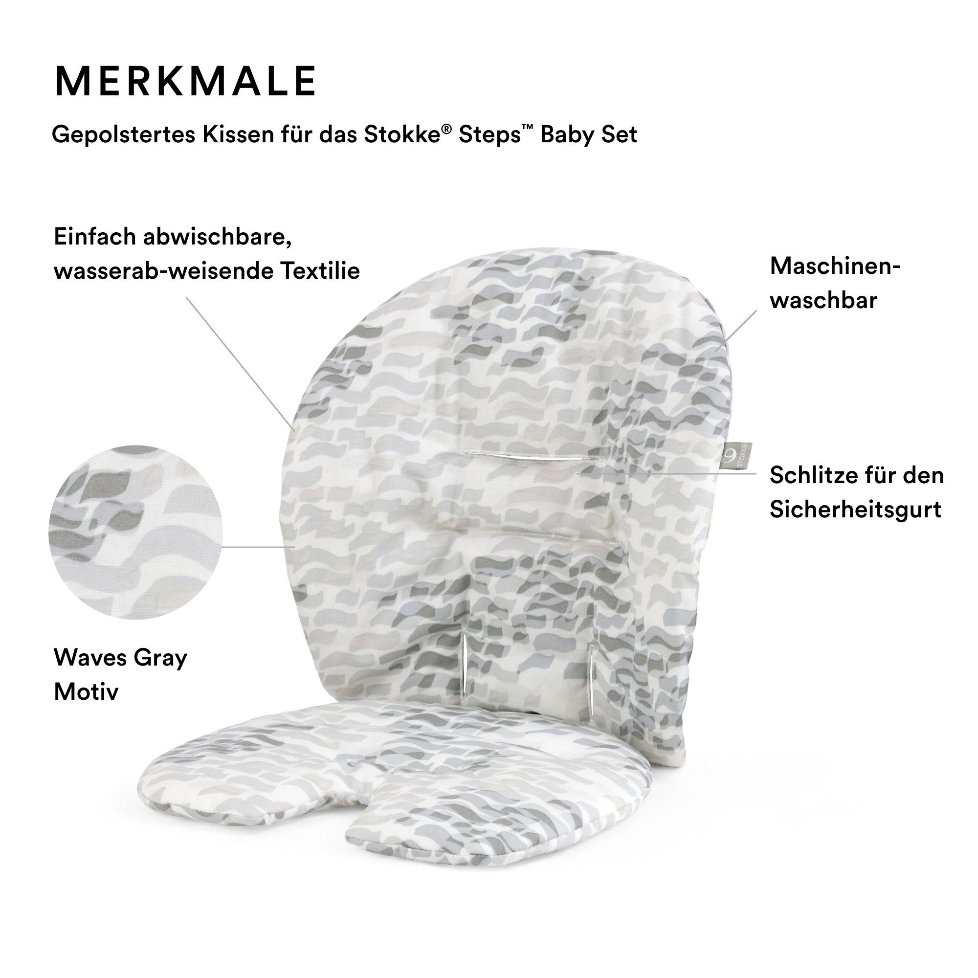 Stokke Hochstuhlauflage Kissen passend für den STEPS Hochstuhl von Stokke, günstig online kaufen
