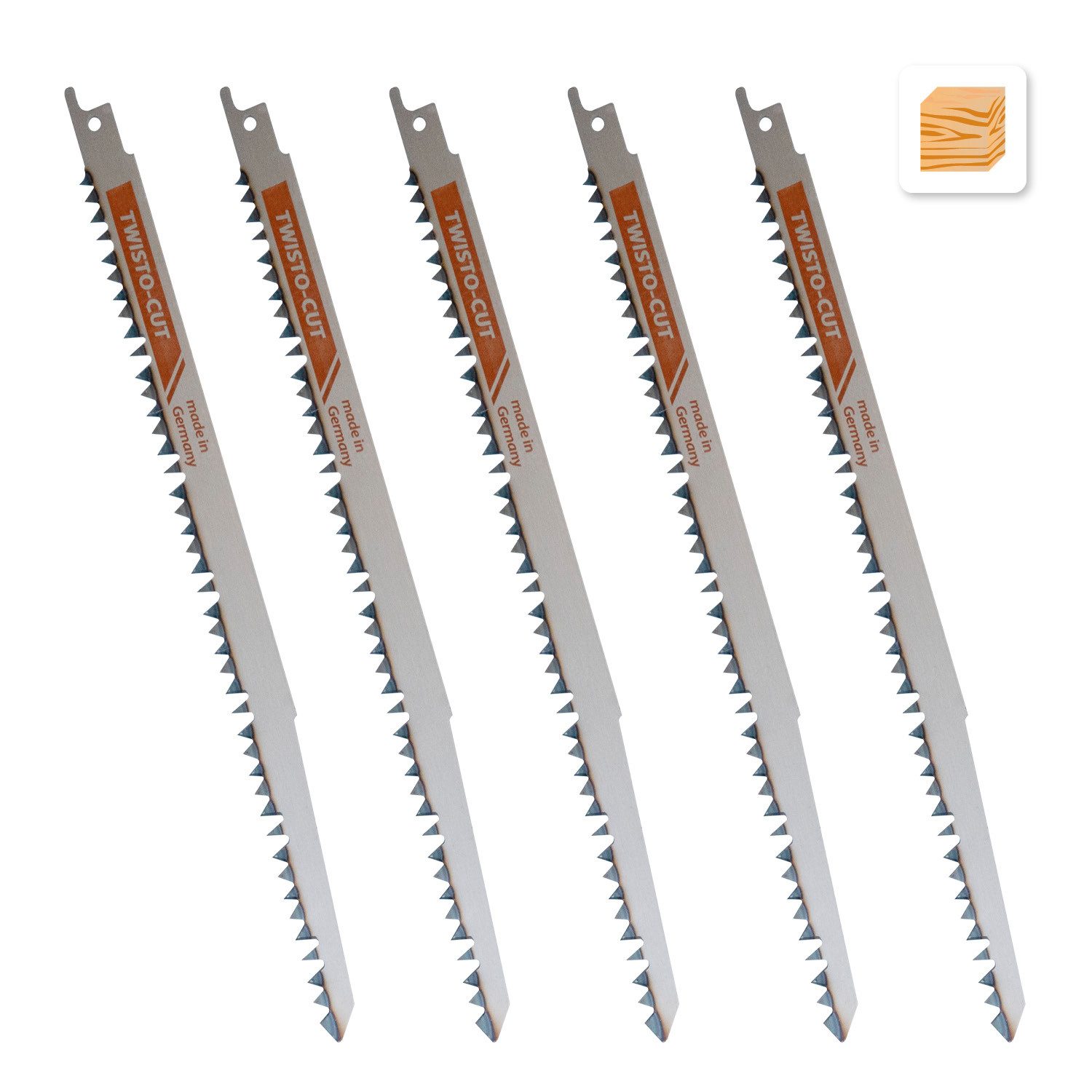 Säbelsägeblatt Tigersägeblätter für Holz 240 mm - 5 Stück