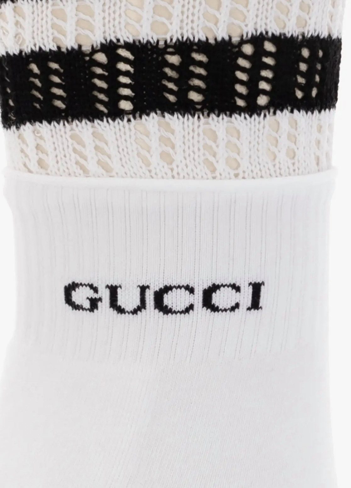 GUCCI Tennissocken Doppellagigem Sneakersocken Mit doppellagigem Streifende günstig online kaufen