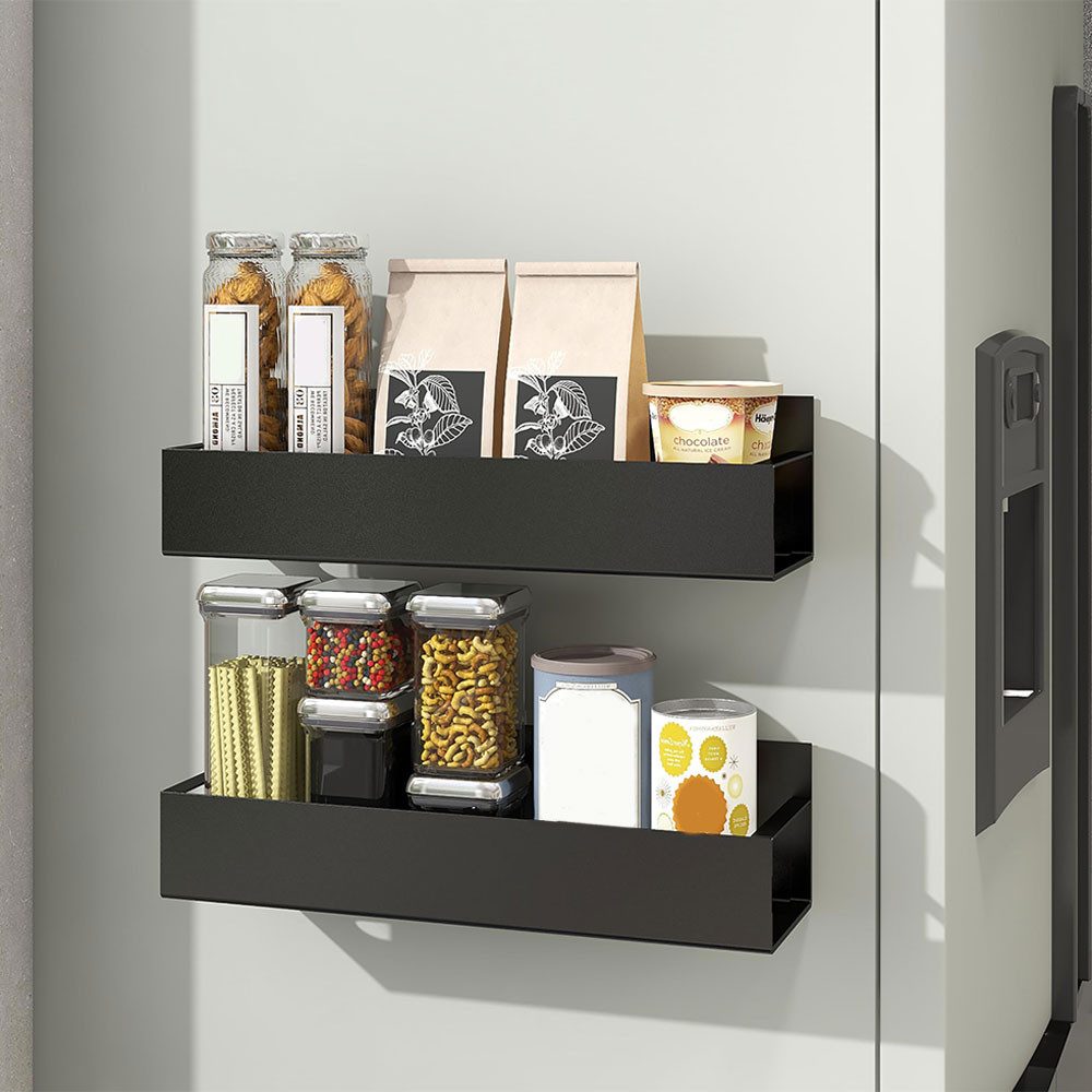 PODOFO Ablageregal Magnetische Ablage für Kühlschrank, abnehmbares Gewürzko günstig online kaufen