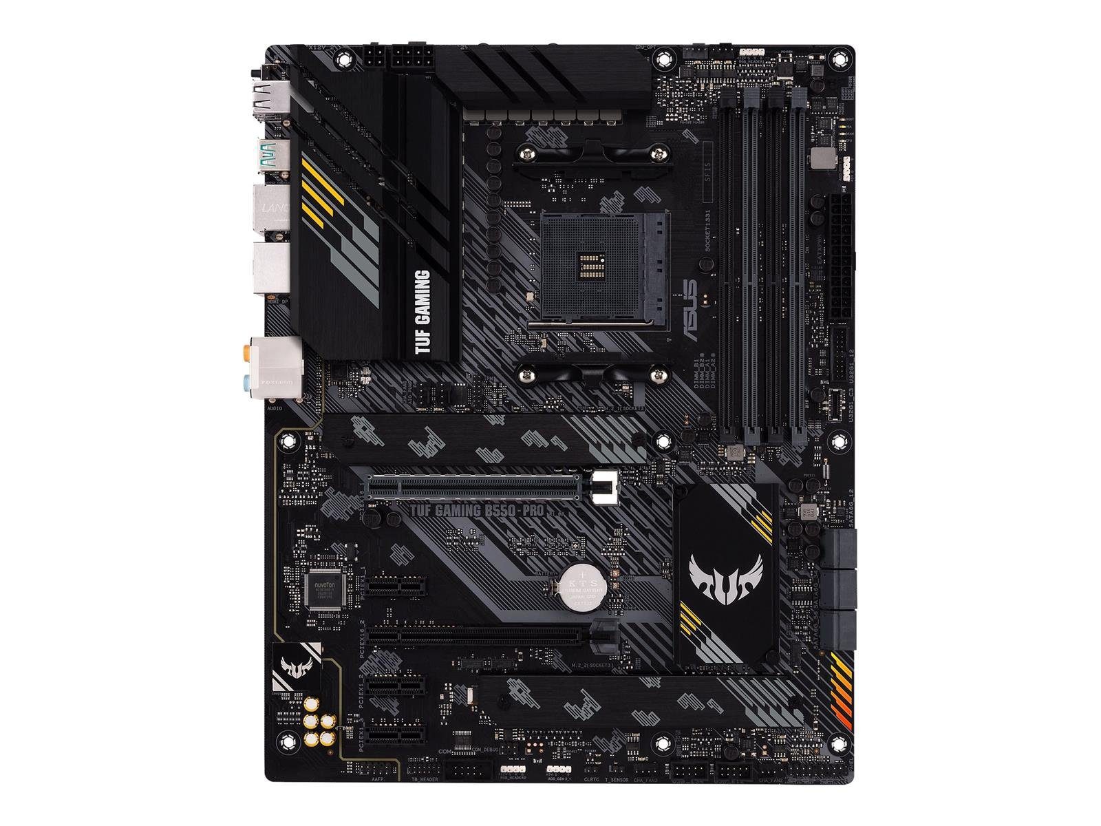 Asus TUF Gaming B550-PRO AMD AM4 ATX Ryzen Motherboard schwarz Mainboard,  Produktart: Motherboard - ATX