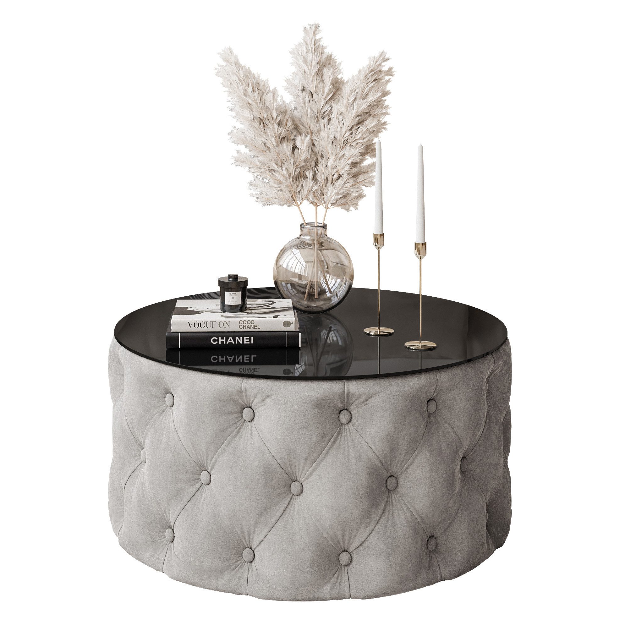 Lookway Couchtisch CHESTERFIELD 70 cm runder günstig online kaufen