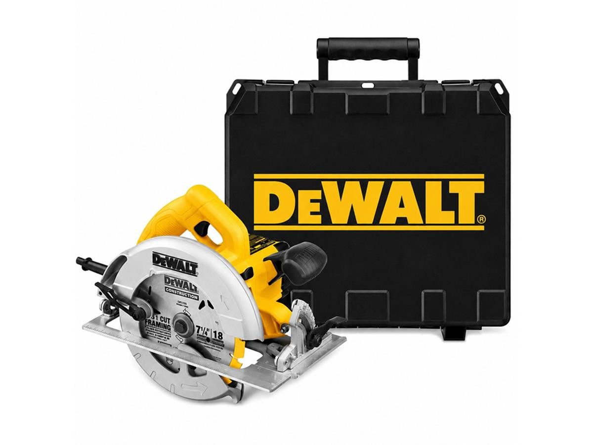 DeWalt Handkreissäge 67 mm 1600 Watt im Koffer, Set, 1600 Watt, Sägeblatt-Ø: 190 mm, Neigungseinstellung: 57°