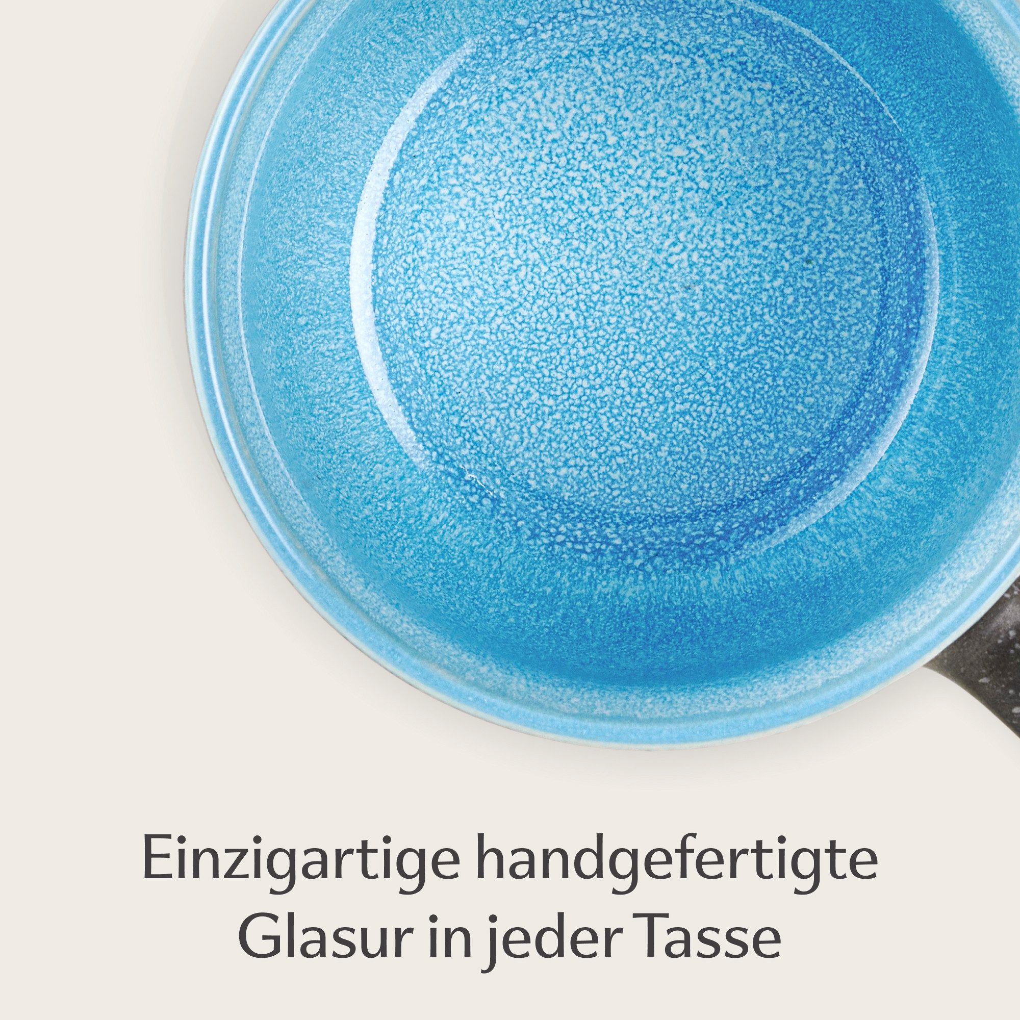 Cosumy Cappuccinotasse Kaffeetassen 4er Set aus Keramik - 350ml, 4-tlg., Keramik, Warm