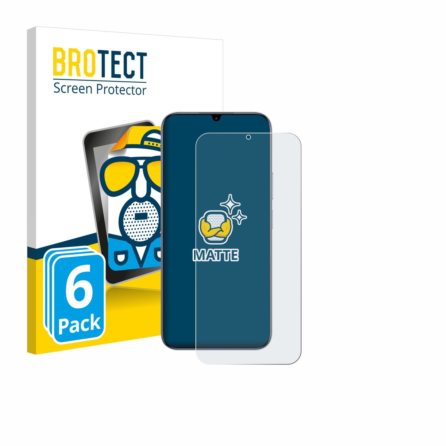 BROTECT Displayschutzfolie Schutzfolie für realme C83 5G, 6 Stück, Displayschutz Schutz Folie Matt Entspiegelungsfolie