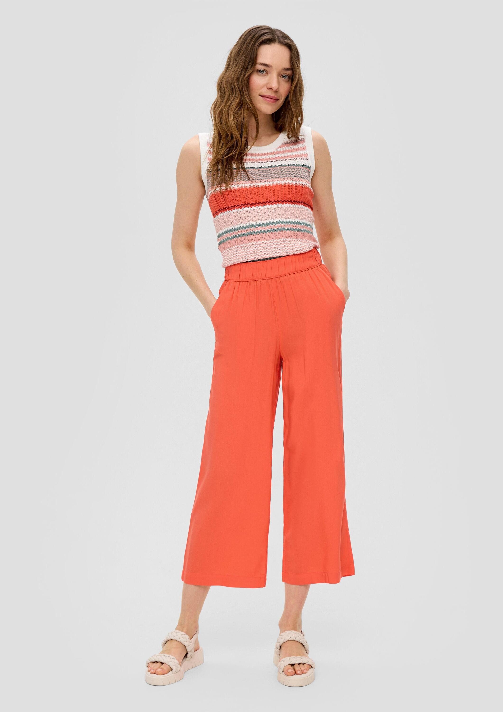 s.Oliver Culotte Hose Relaxed: Culotte aus Viskose
