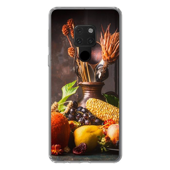 MuchoWow Handyhülle Gemüse - Obst - Rustikal - Tisch Phone Case Handyhülle Huawei Mate 20 Silikon Schutzhülle