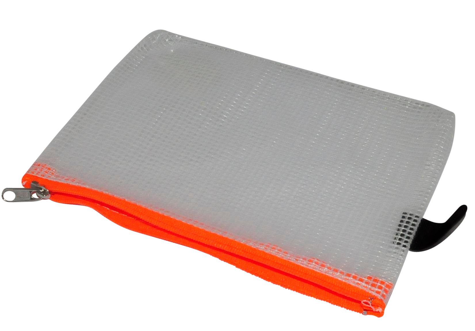 Folienbeutel 1 Reißverschluss-Beutel DIN A6 PVC orange