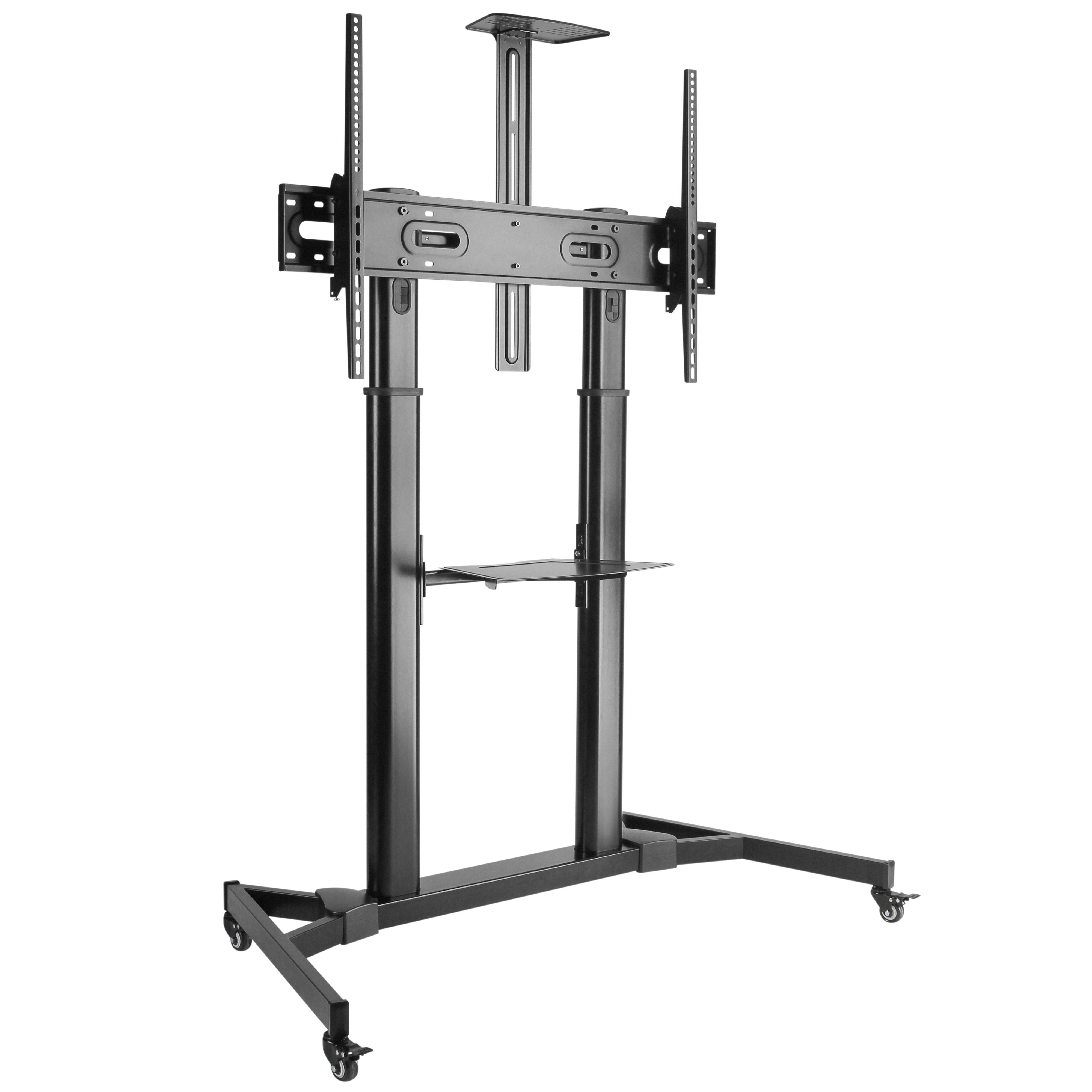 RICOO TV-Ständer Mobiler TV-Ständer für 55"-110" max 100 kg höhenverstellbar FS3610, (bis 110 Zoll, bis VESA 1000 x 600, 1-tlg., 100 kg Belastbarkeit, für 140-279 cm (55"-110) Bildschirm-Diagonale, TV Standfuß mit Rollen Fernseher Stativ höhenverstellbar neigbar)