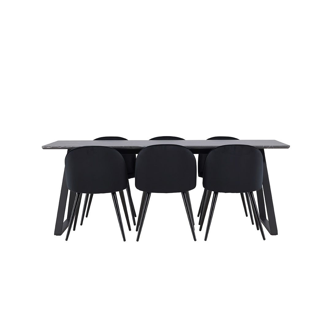 ebuy24 Essgruppe Malaga Essgruppe Esstisch 90x200cm günstig online kaufen