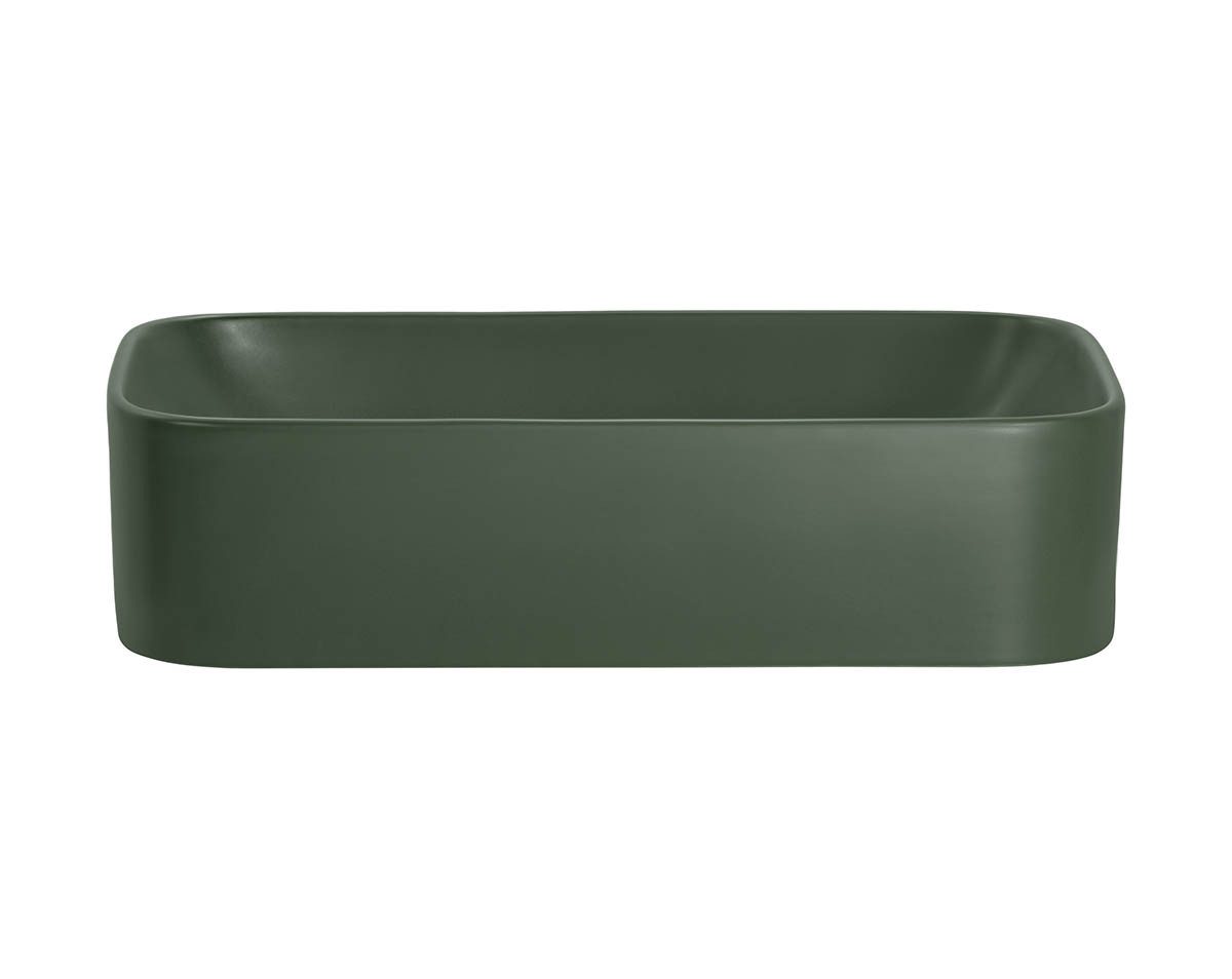Thumbnail - einfachgutemoebel Waschtisch-Set Aufsatz-Waschbecken FOREST 60cm, Keramik, Wald-Grün, (Waschbecken, 1-St., Waschbecken)