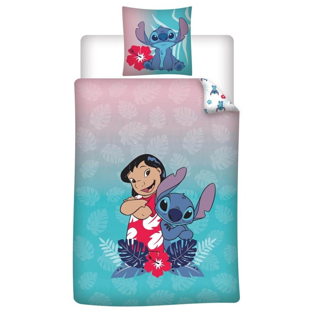 Disney Bettwäsche Disney Lilo und Stitch Kinder Mikrofaser Bettwäsche 2tlg. Set, 2 teilig, 135/140 x 200 cm 65x65 cm