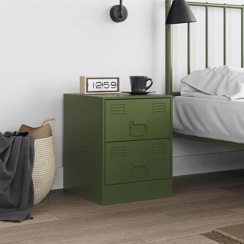 vidaXL Nachttisch Nachttisch Grün 34,5x39x44 cm günstig online kaufen