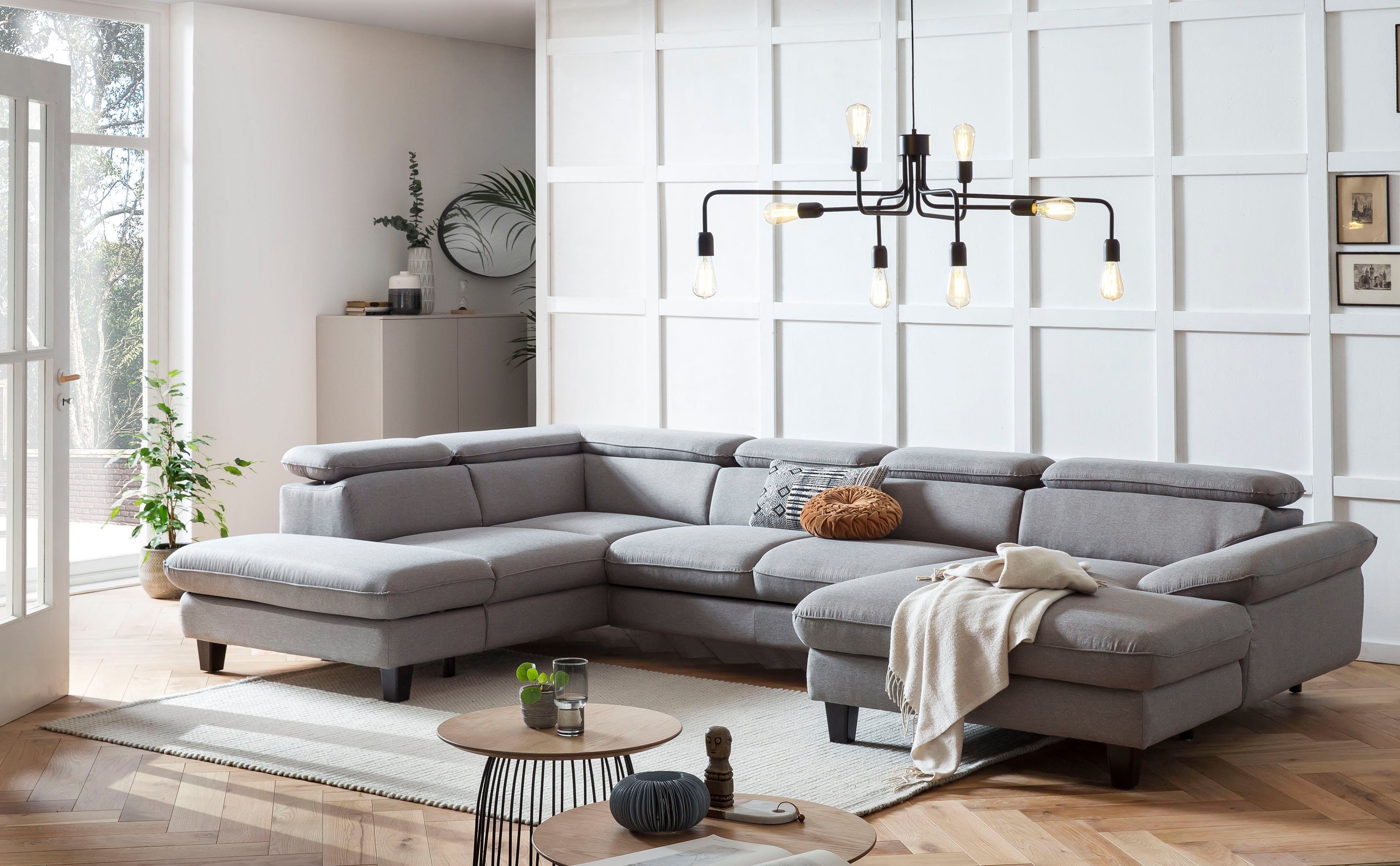 Home affaire Wohnlandschaft Pilot U-Form, mit günstig online kaufen